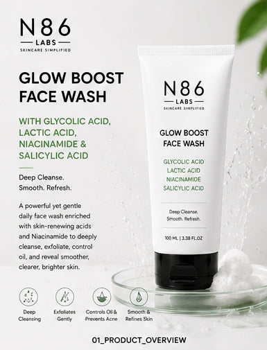 N86 LABS Glow Face Wash