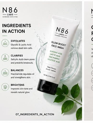 N86 LABS Glow Face Wash